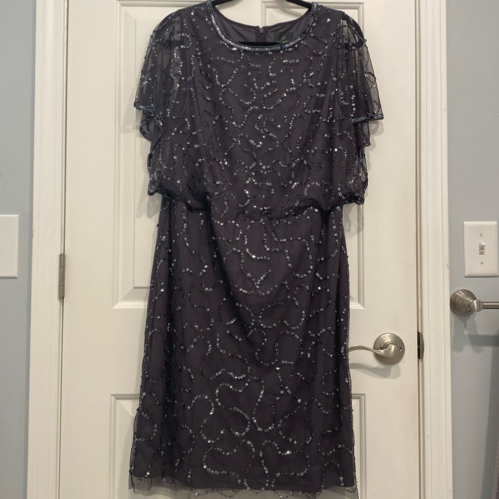Adrianna Papell sequin cocktail dress